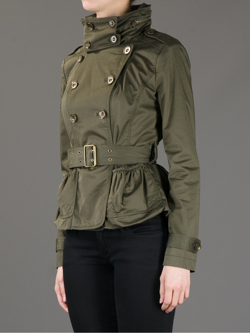 burberry short trench coat womens