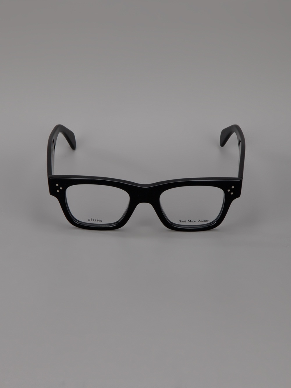 Celine Square Frame Glasses in Black | Lyst