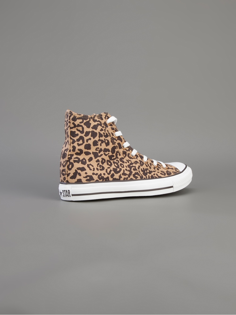 Converse Hi Top Leopard Print Trainer - Lyst