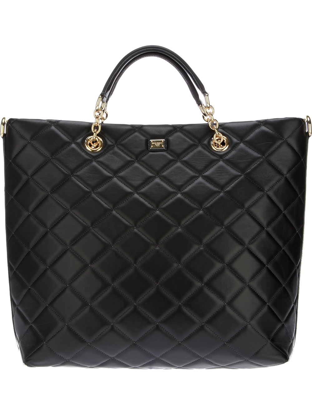 Dolce & Gabbana Quilted Tote in Black - Lyst