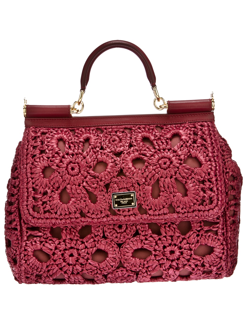 Dolce & Gabbana Crochet Doctors Bag in Cherry (Red) - Lyst