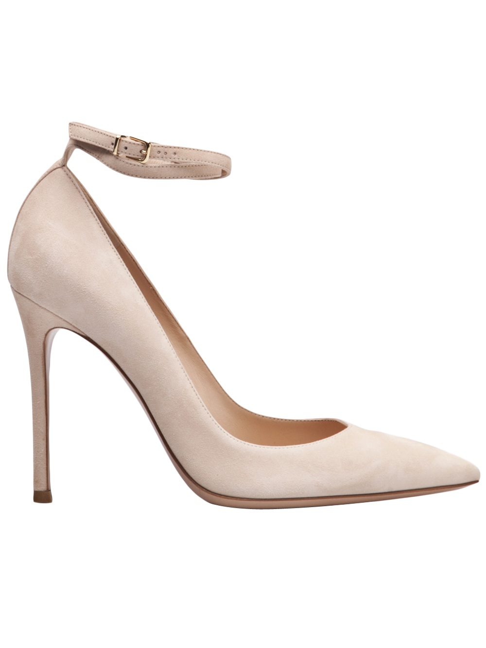 Gianvito Rossi Ankle Strap Pump in Nude (Natural) - Lyst