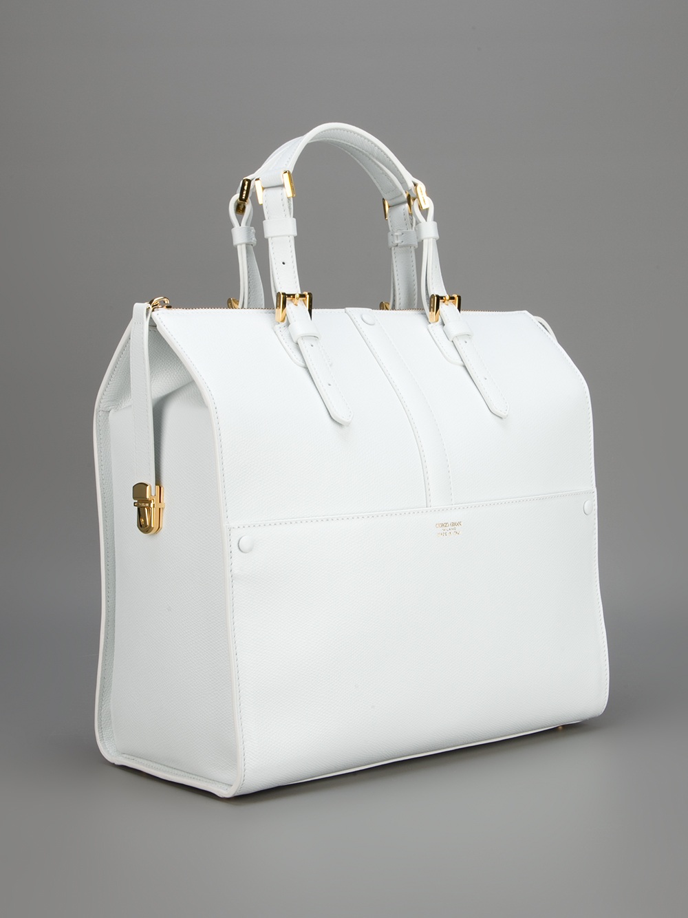 white armani bag