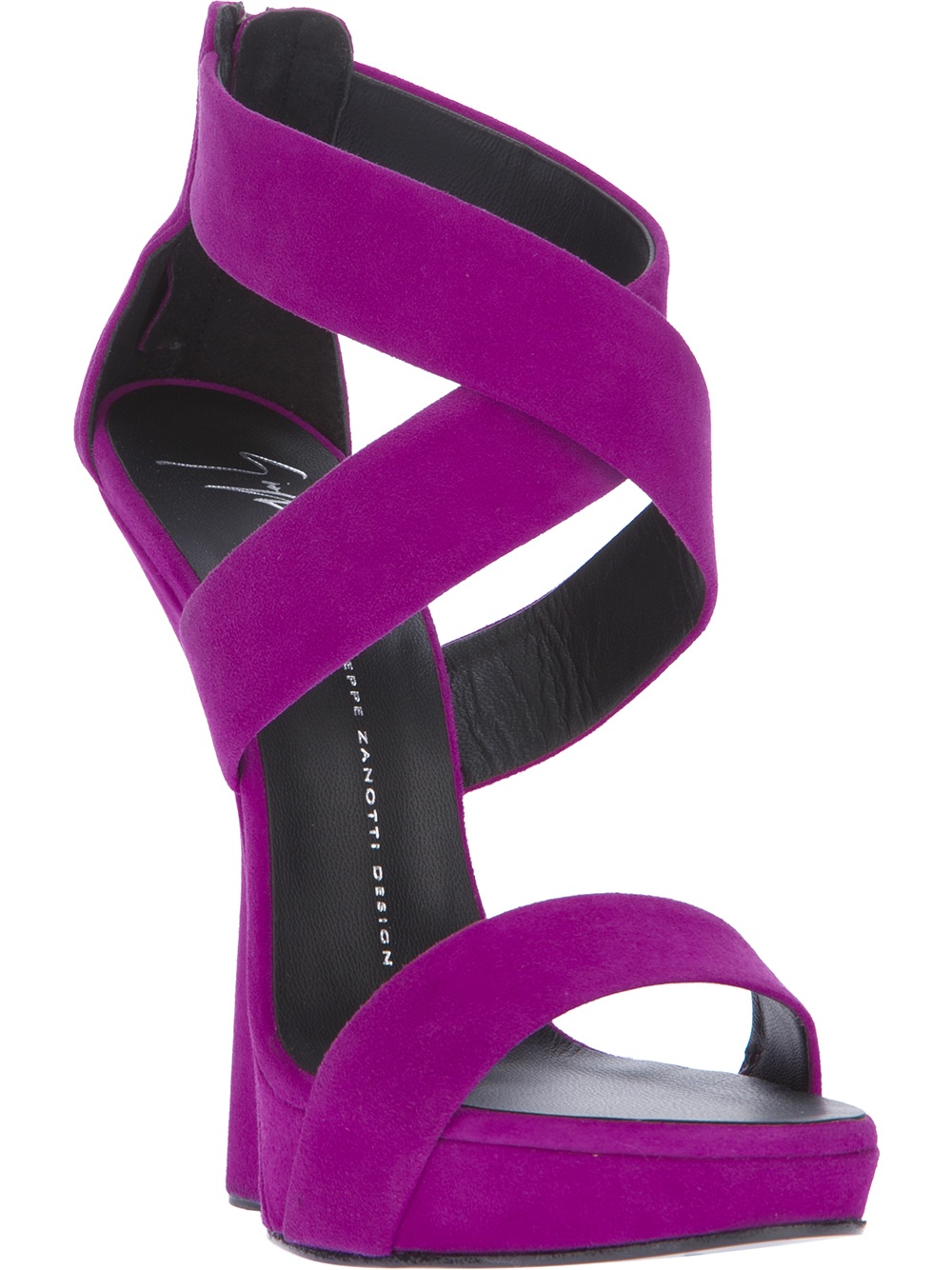 Giuseppe Zanotti Concave Wedge Sandal in Purple | Lyst