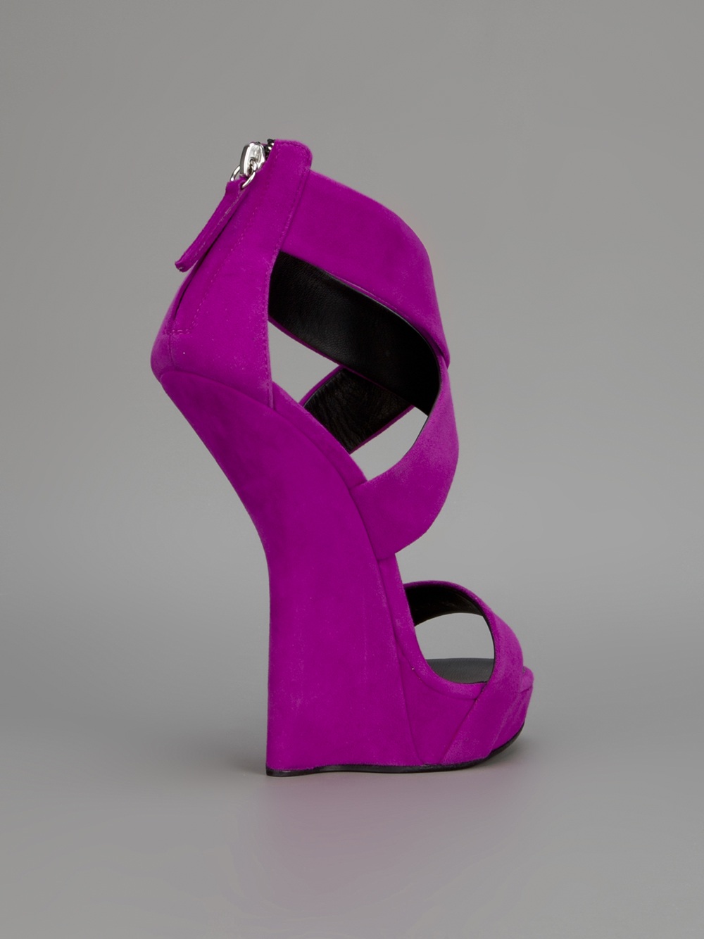 Giuseppe Concave Sandal in Purple | Lyst