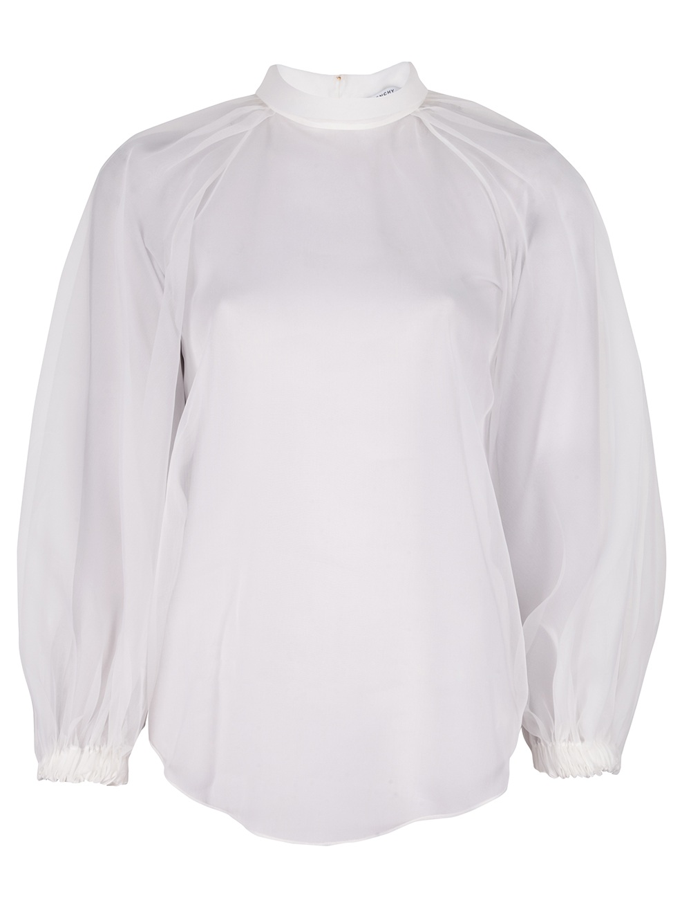 Givenchy Sheer Blouse in White - Lyst