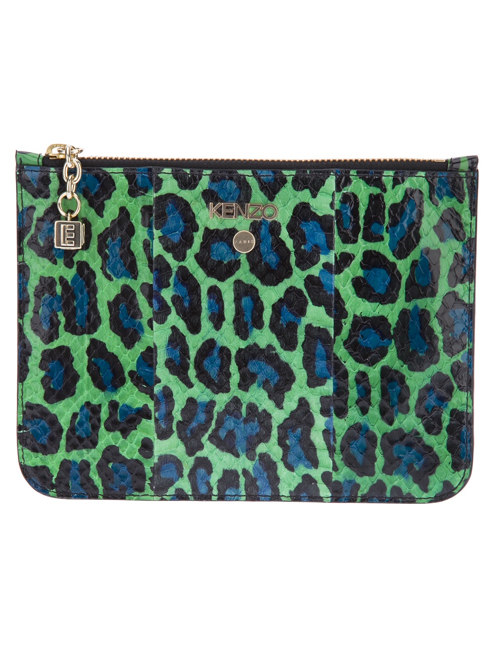 Lyst Kenzo Leopard Print Makeup Bag in Green