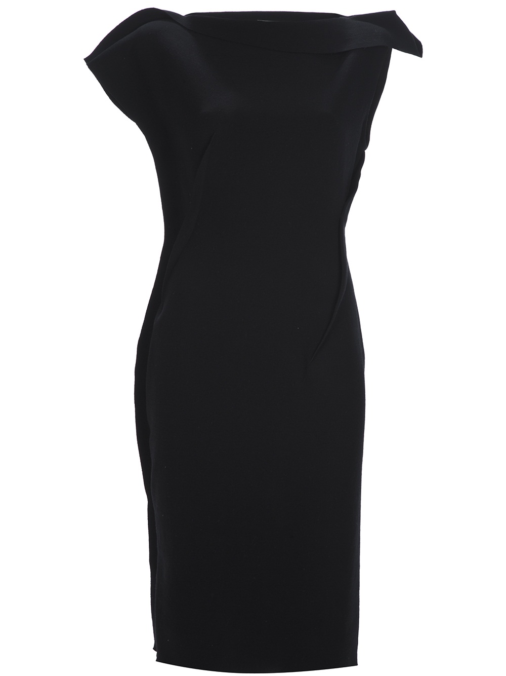 Lyst - Lanvin Asymmetric Dress in Black