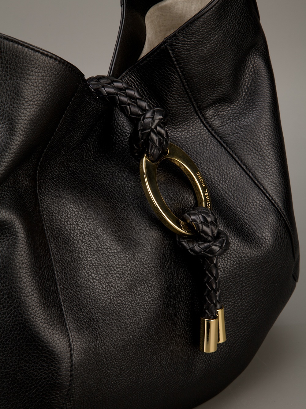 Michael Kors Braided Handle Tote in Black Lyst