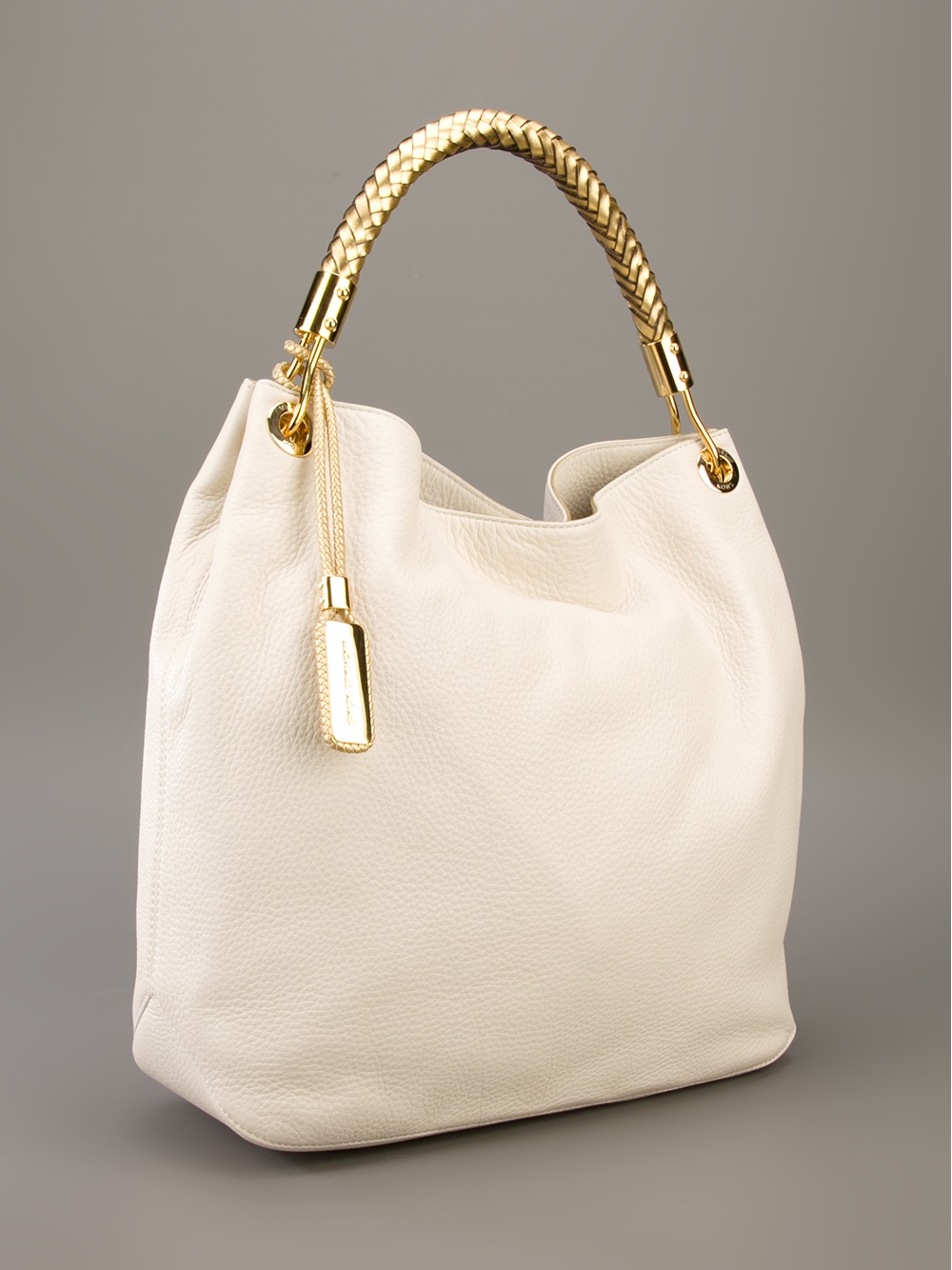 Lyst - Michael kors Braided Handle Tote in Natural