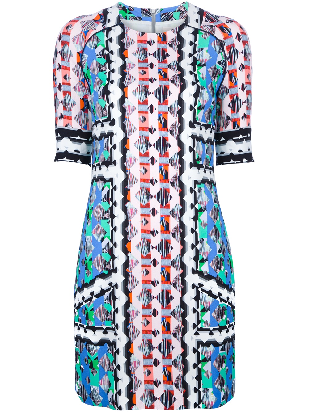 Lyst - Peter Pilotto Printed Stretchcrepe Dress