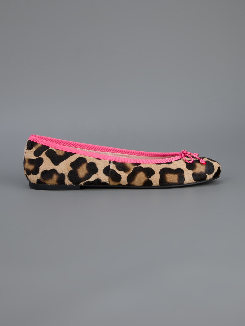 Pretty Ballerinas Leopard Print Ballerina in Pink | Lyst