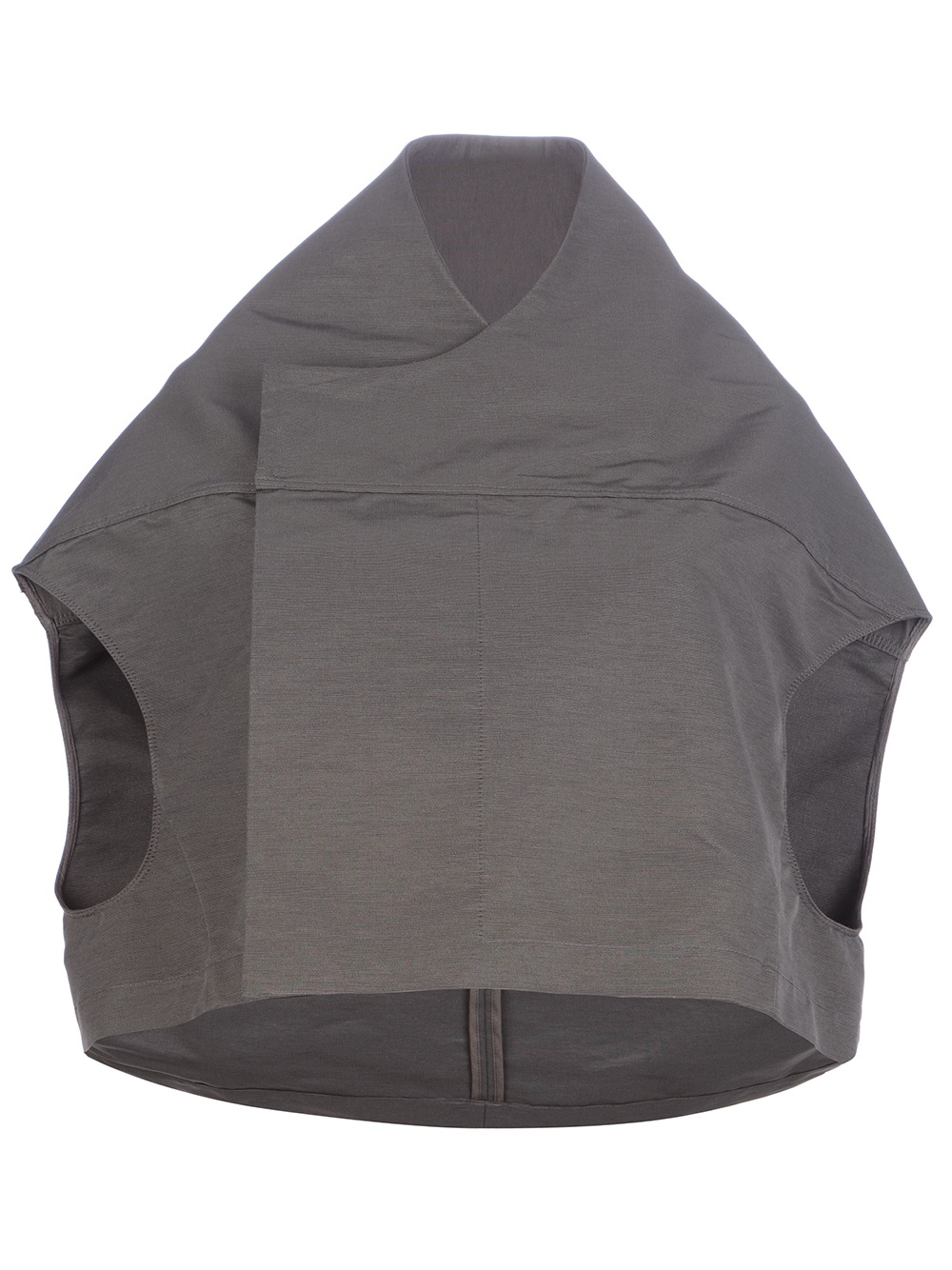 Rick Owens Sleeveless Cape Jacket in Grey (Gray) - Lyst