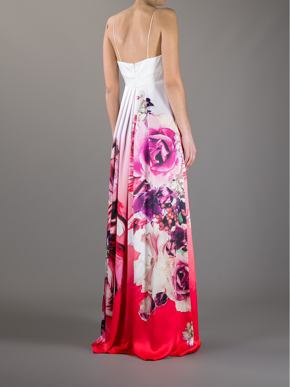 Roberto Cavalli Ombre Floral Print Dress - Lyst