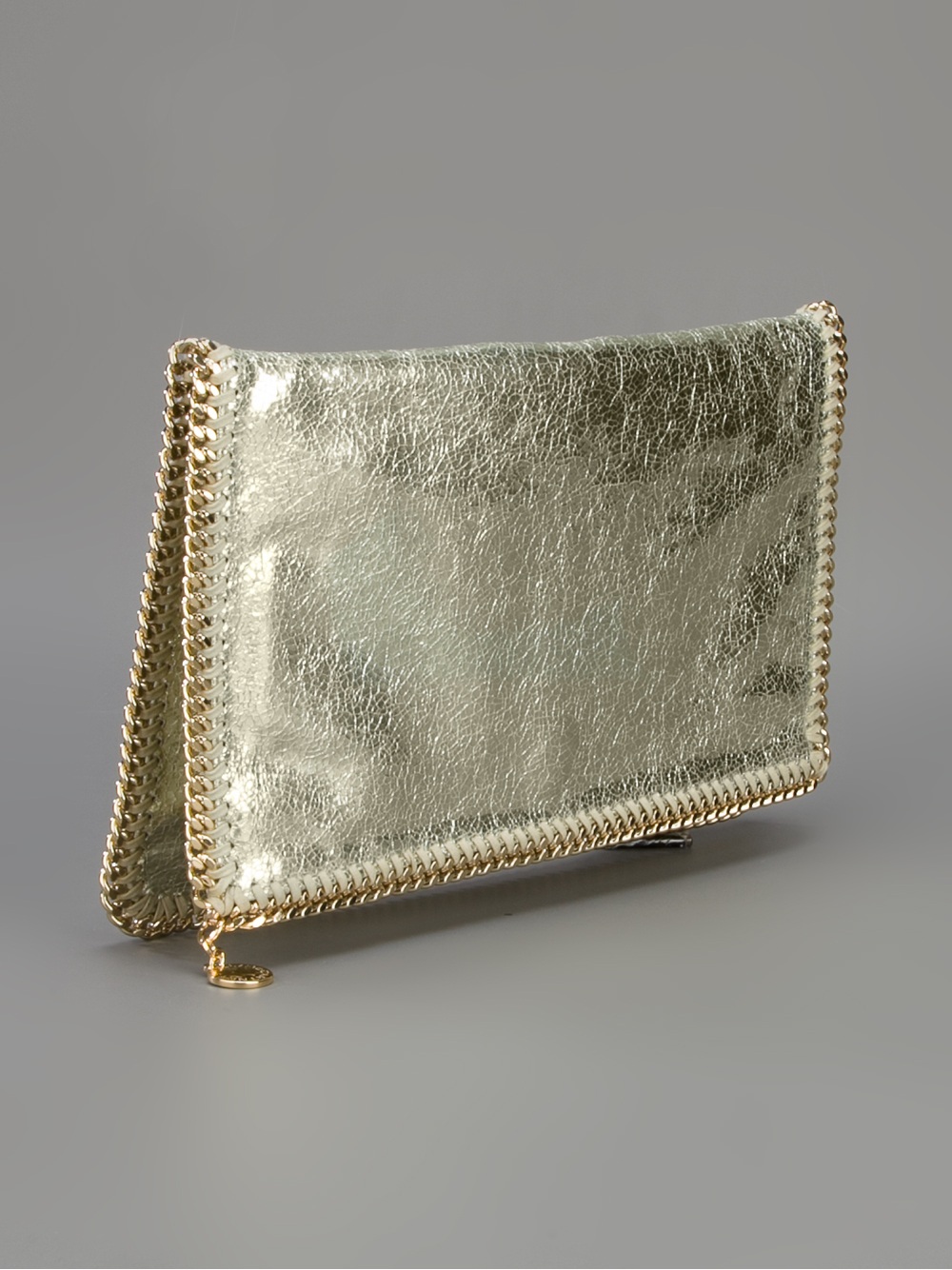 Stella McCartney Falabella Envelope Clutch in Gold (Metallic) | Lyst