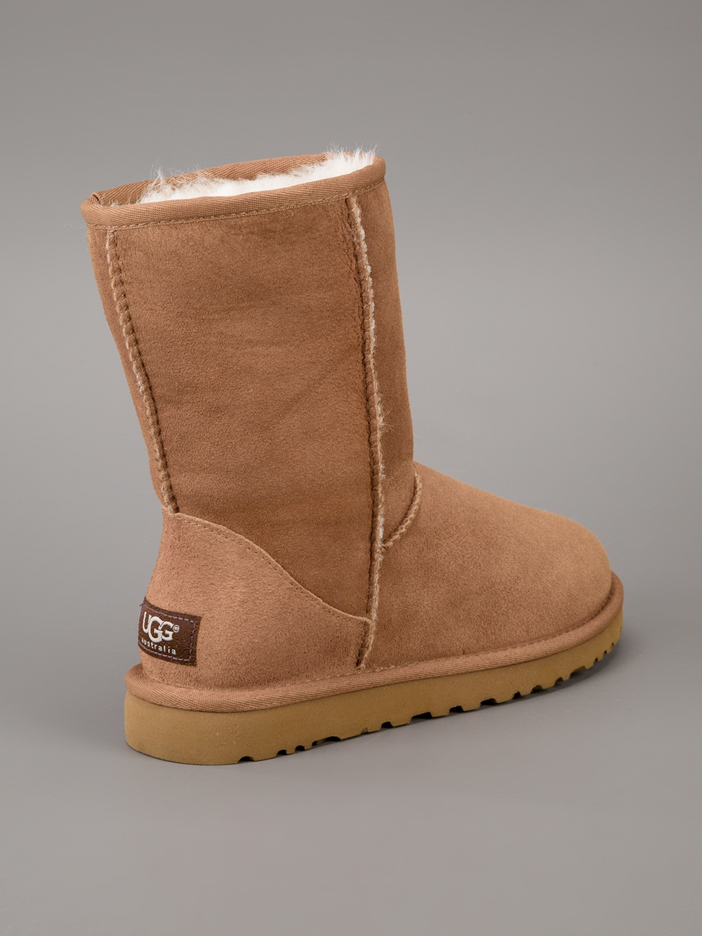 UGG Classic Short Boots in Brown - Lyst