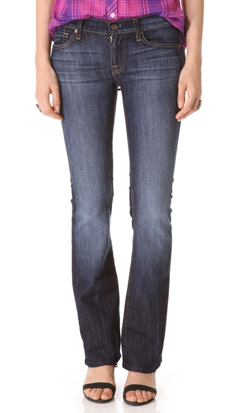 7 For All Mankind Boot Cut Flip Flop Jeans - New York Dark in Blue | Lyst