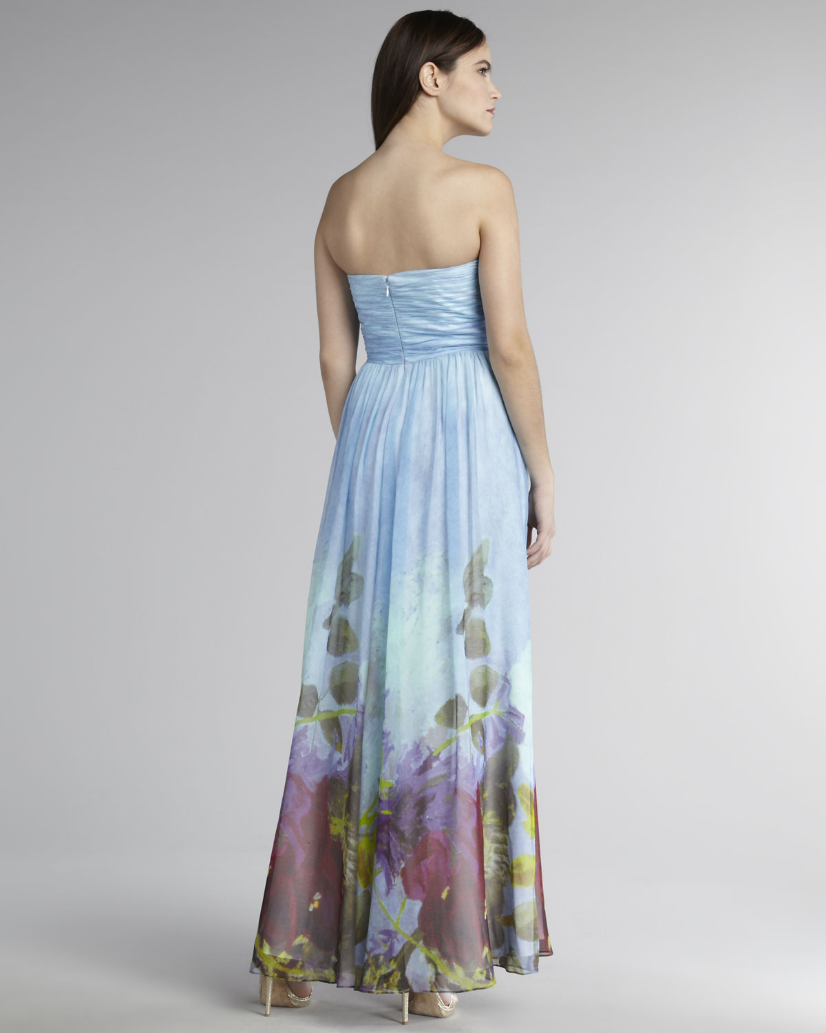 aidan mattox strapless gown