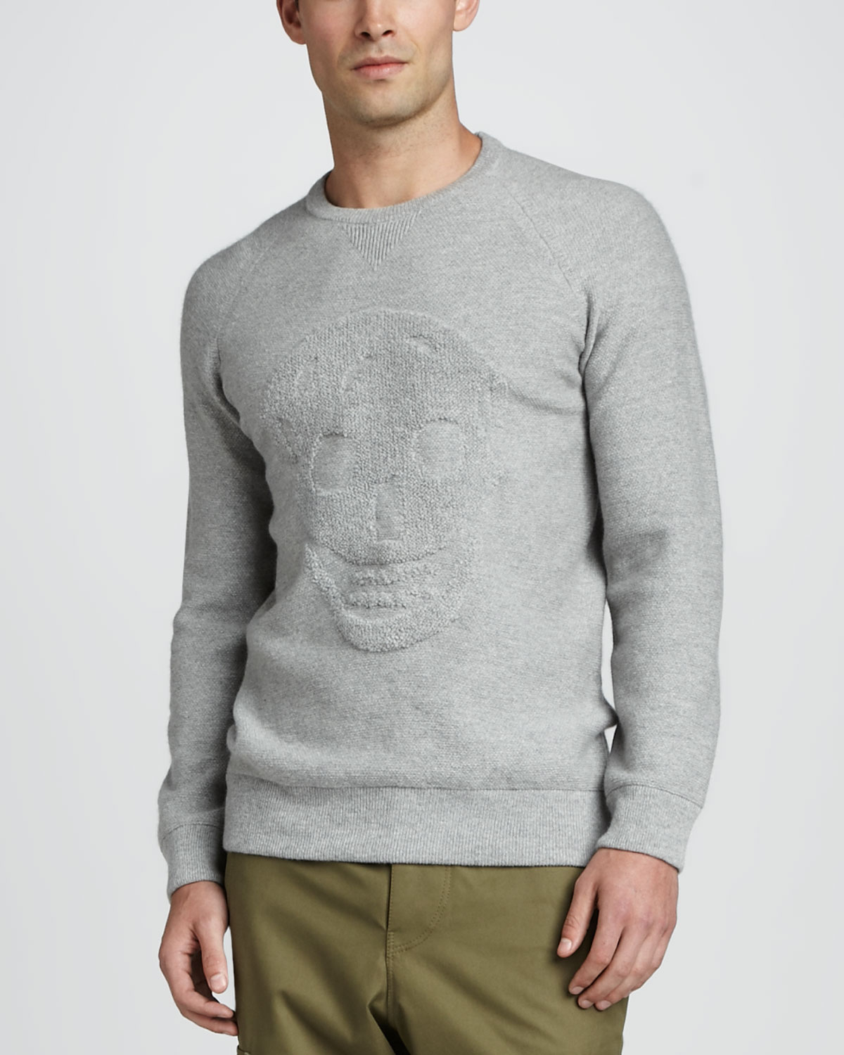 alexander mcqueen sweater skull