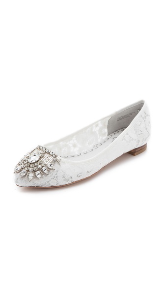 Lyst - Alice + Olivia Alice Olivia Hudson Macrame Flats in White