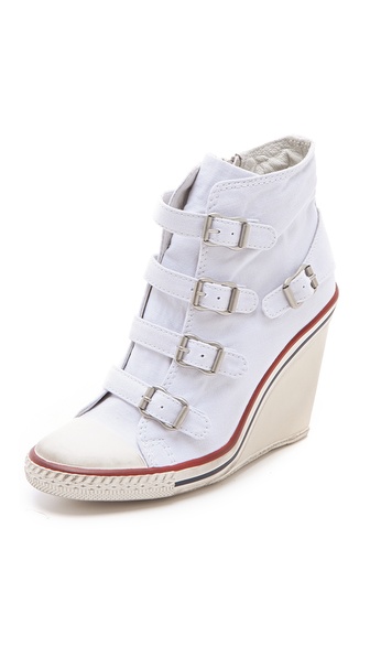 Ash Thelma Bis Wedge Sneakers in White - Lyst