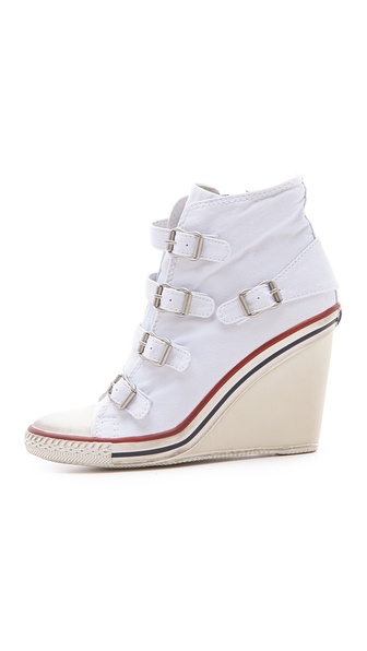 Ash Thelma Bis Wedge in White Lyst