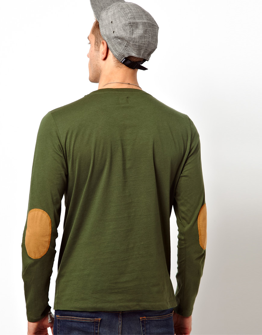 men's shirt with elbow patches
