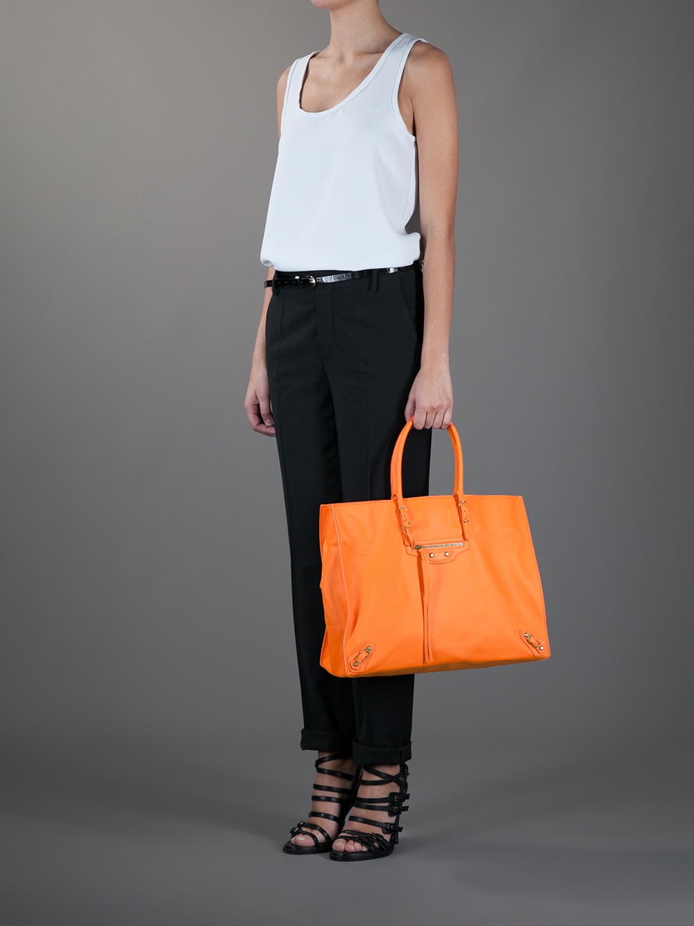 balenciaga tote bag orange