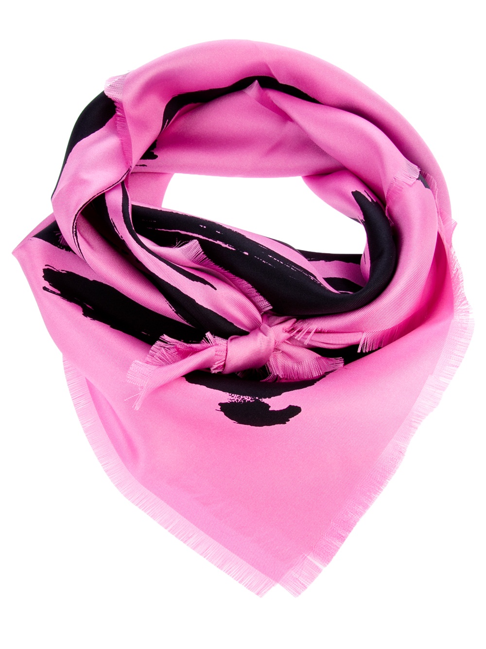 Balenciaga Silk Scarf in Pink & Purple (Pink) - Lyst