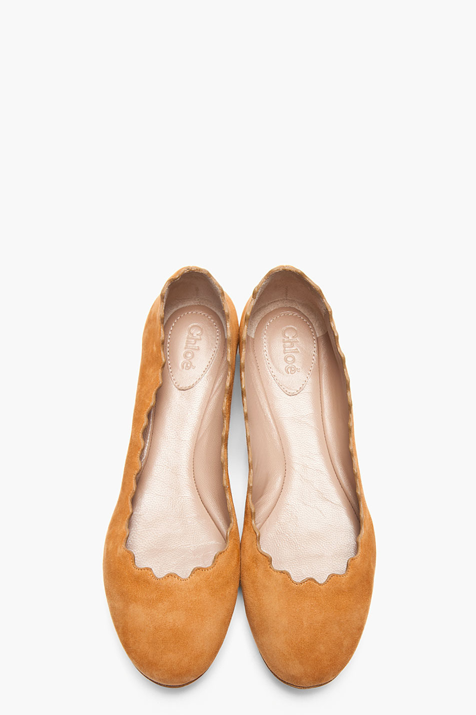 tan flats pointed toe