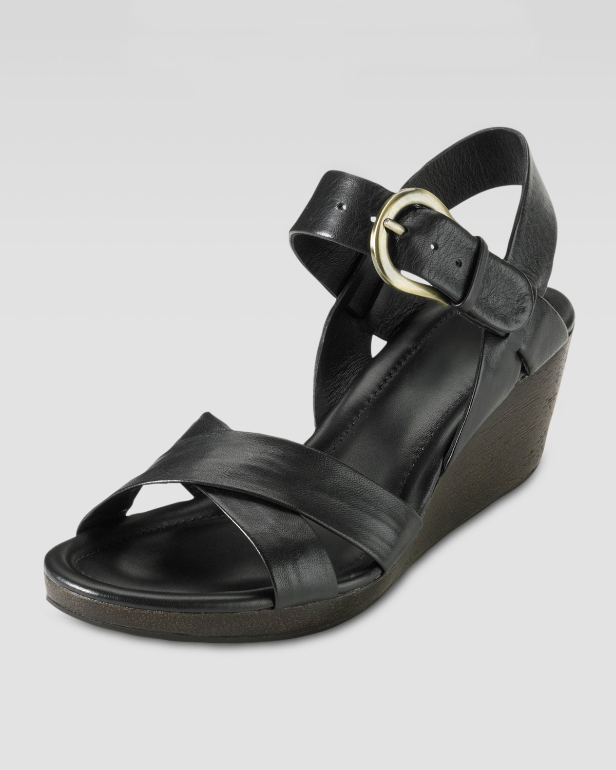 Cole Haan Air Tali  Low Wedge Sandal  Black Lyst