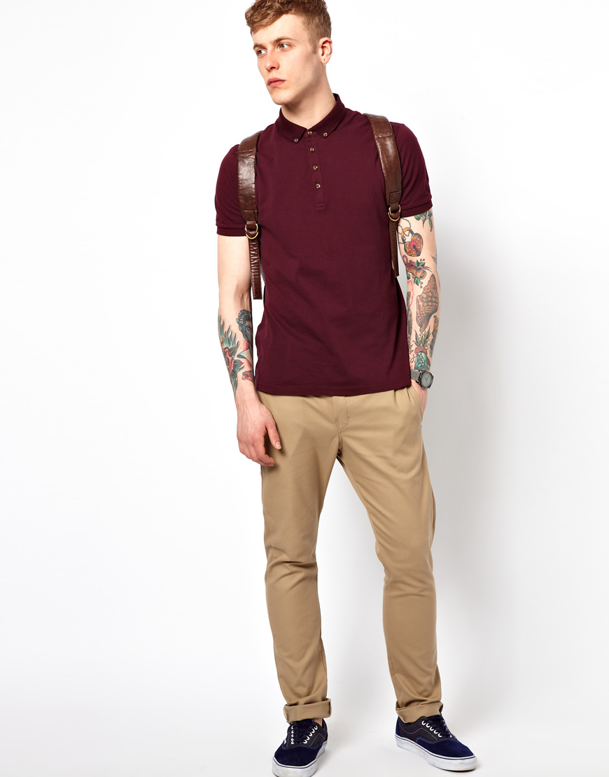 Pepe Jeans Dickies Chinos  Skinny Fit in Beige Brown for 