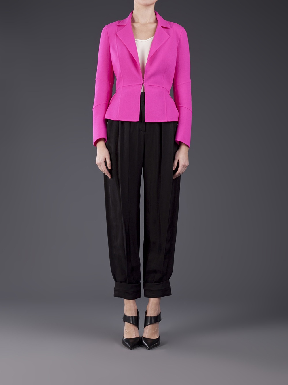 Dsquared² Flirty Peplum Blazer In Pink And Purple Purple Lyst 5933