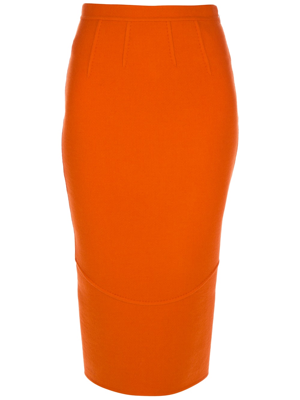 Dsquared² Fitted Pencil Skirt in Orange | Lyst