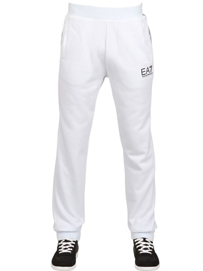ea7 white joggers