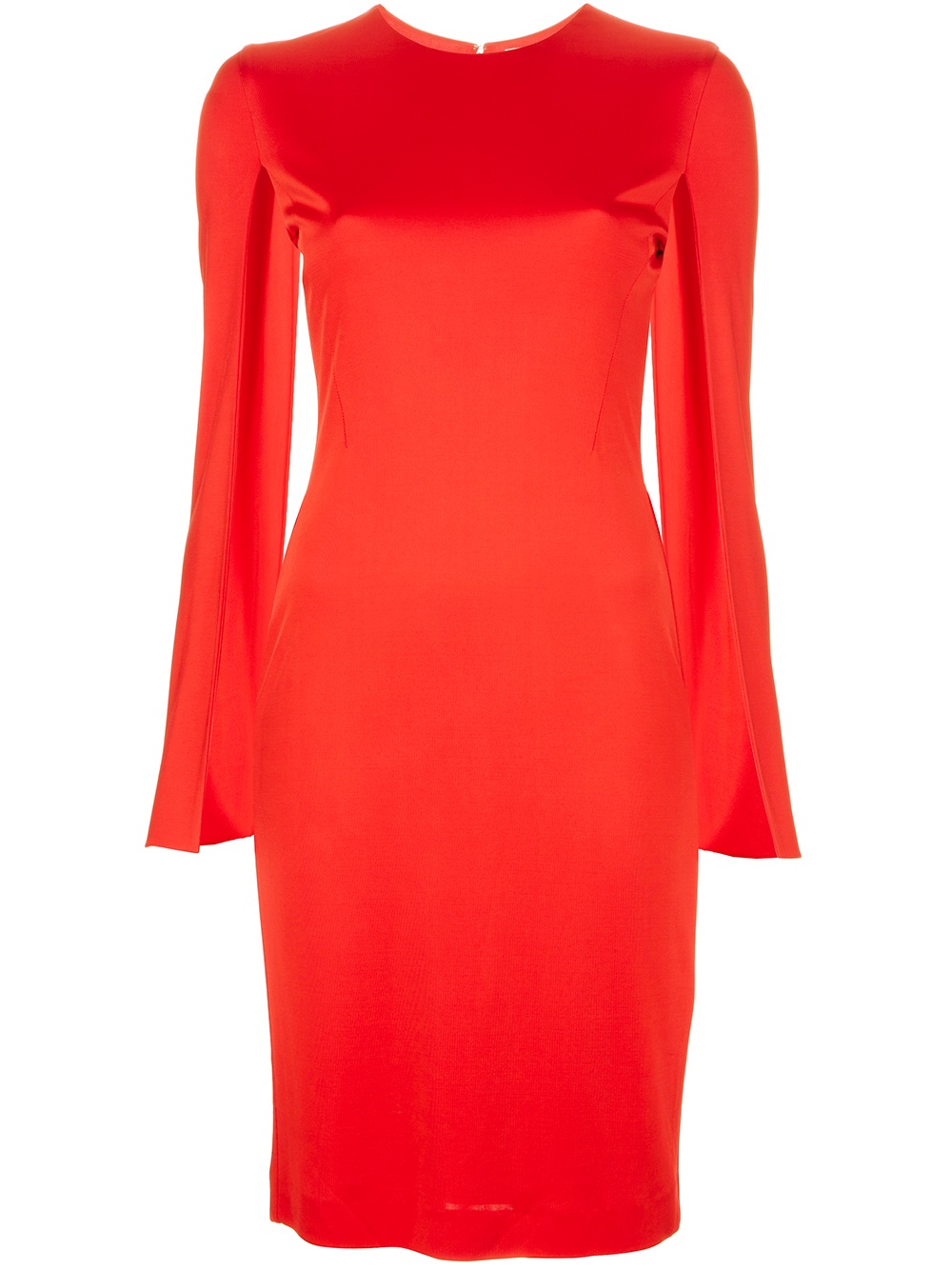 Givenchy Fitted Midi Dress in Red - Lyst