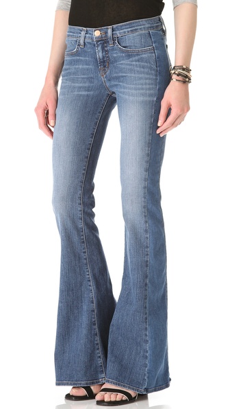 J Brand Chrissy Flare Jeans in Blue - Lyst