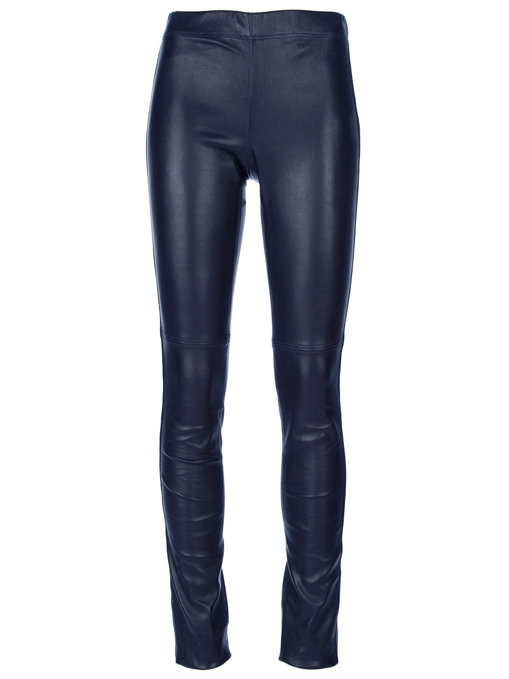 JOSEPH Leather Legging in Navy (Blue