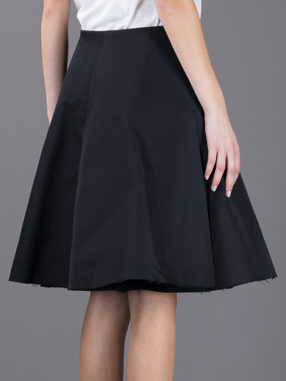 Lanvin Aline Skirt in Black Lyst