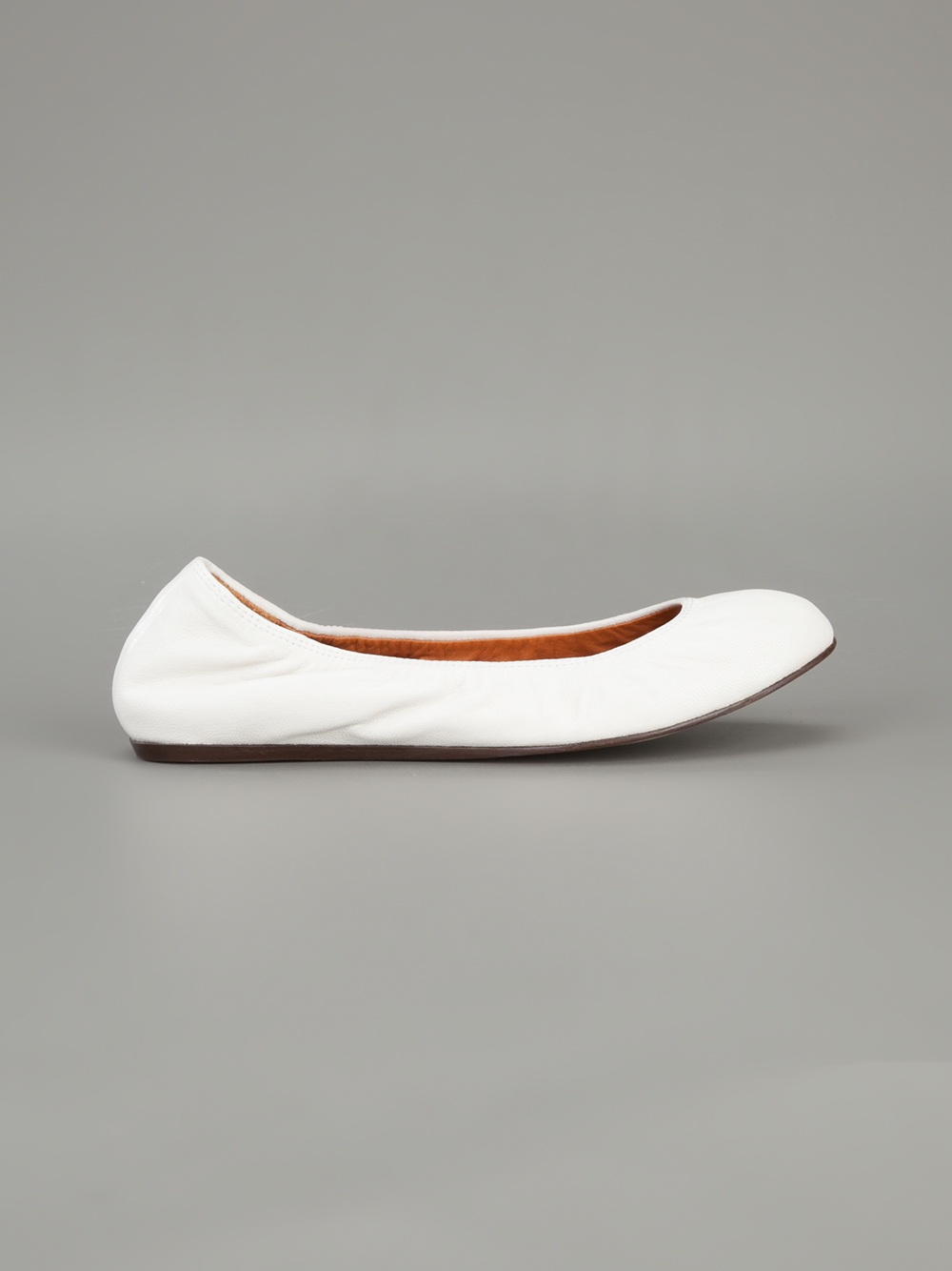 lace up ballet flats round toe