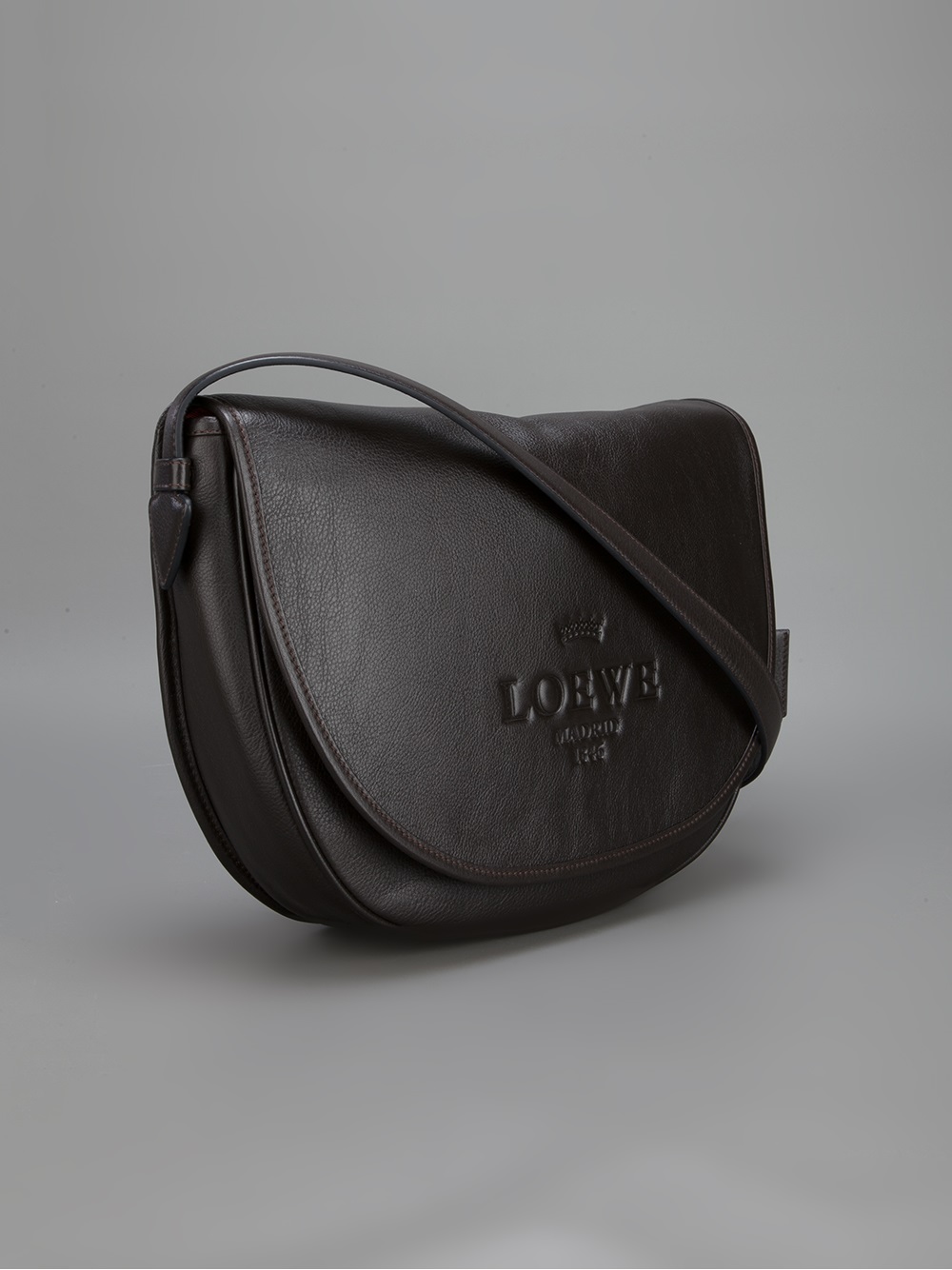 loewe mini gate leather saddle bag