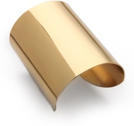 Luv Aj Plain Tall Cuff Bracelet in Gold | Lyst