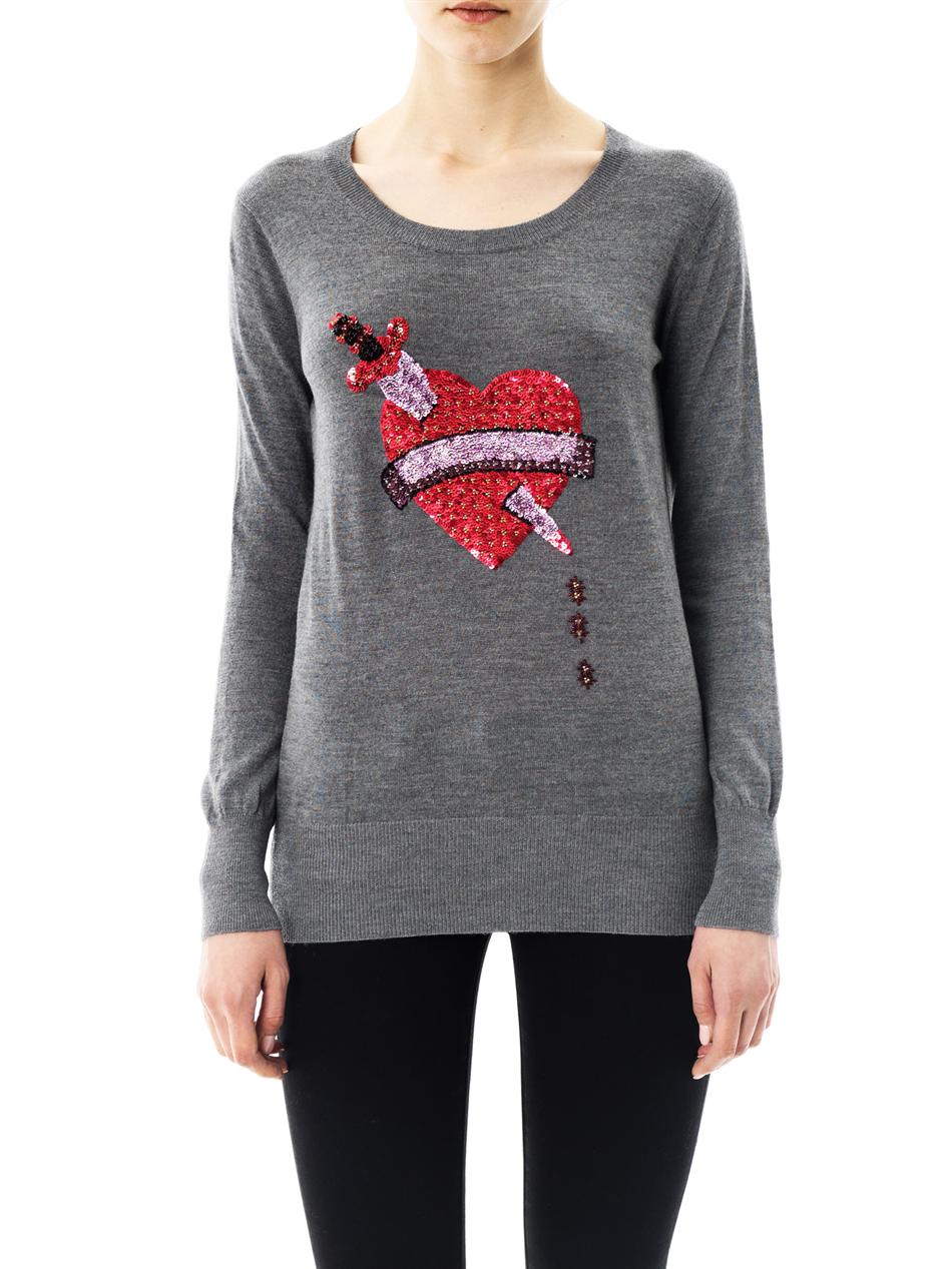 bleeding heart sweater