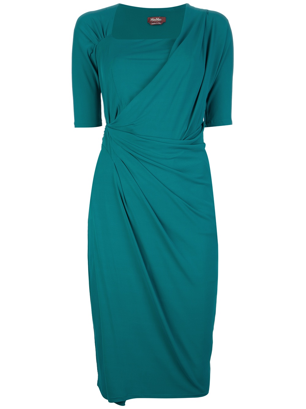 Lyst - Max Mara Studio Wrap Dress in Green