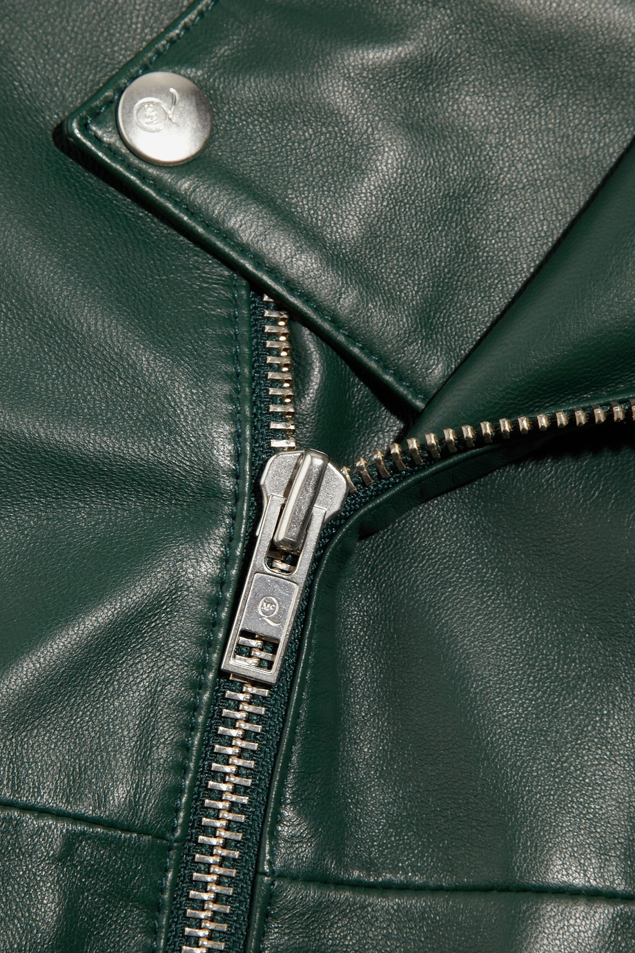 alexander mcqueen green leather jacket