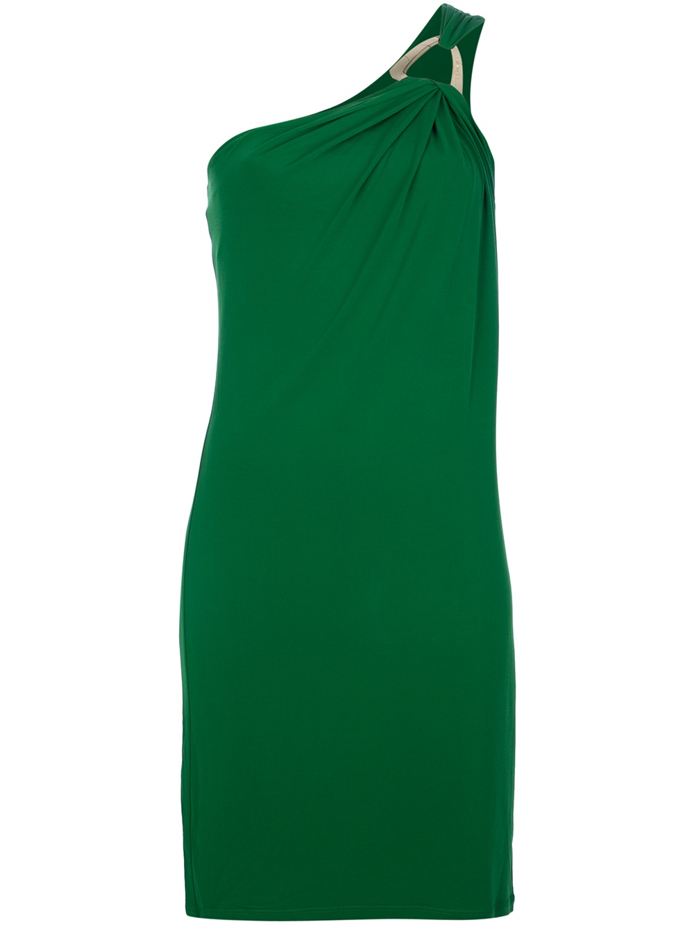 MICHAEL Michael Kors One Shoulder Dress in Green | Lyst
