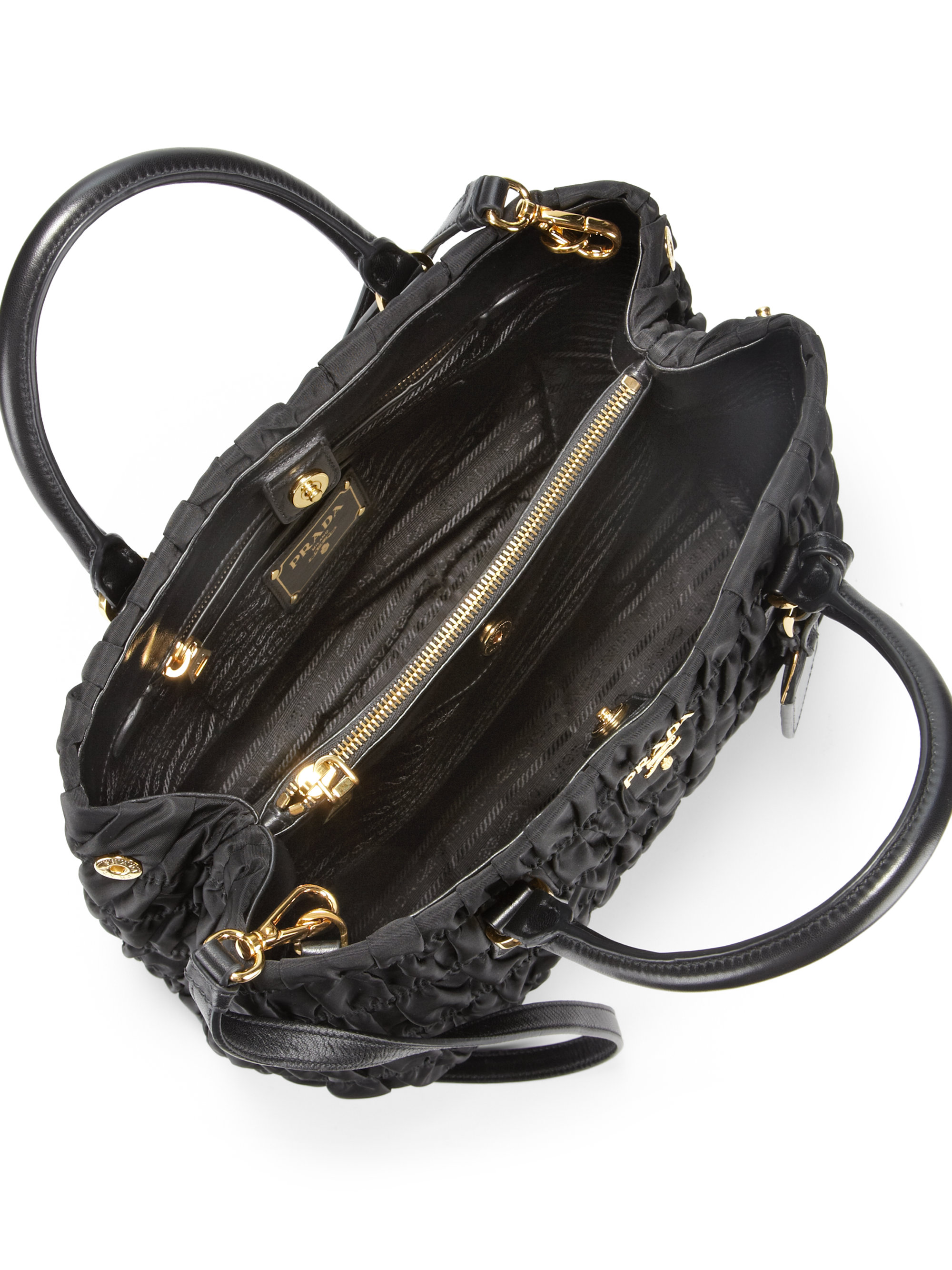 small pink prada handbag - Prada Tessuto Gaufre Tote in Black (NERO-BLACK) | Lyst small pink prada handbag - Prada Tessuto Gaufre Tote in Black (NERO-BLACK) | Lyst