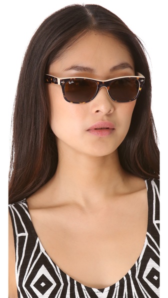 Ray-Ban New Wayfarer Sunglasses in Natural | Lyst