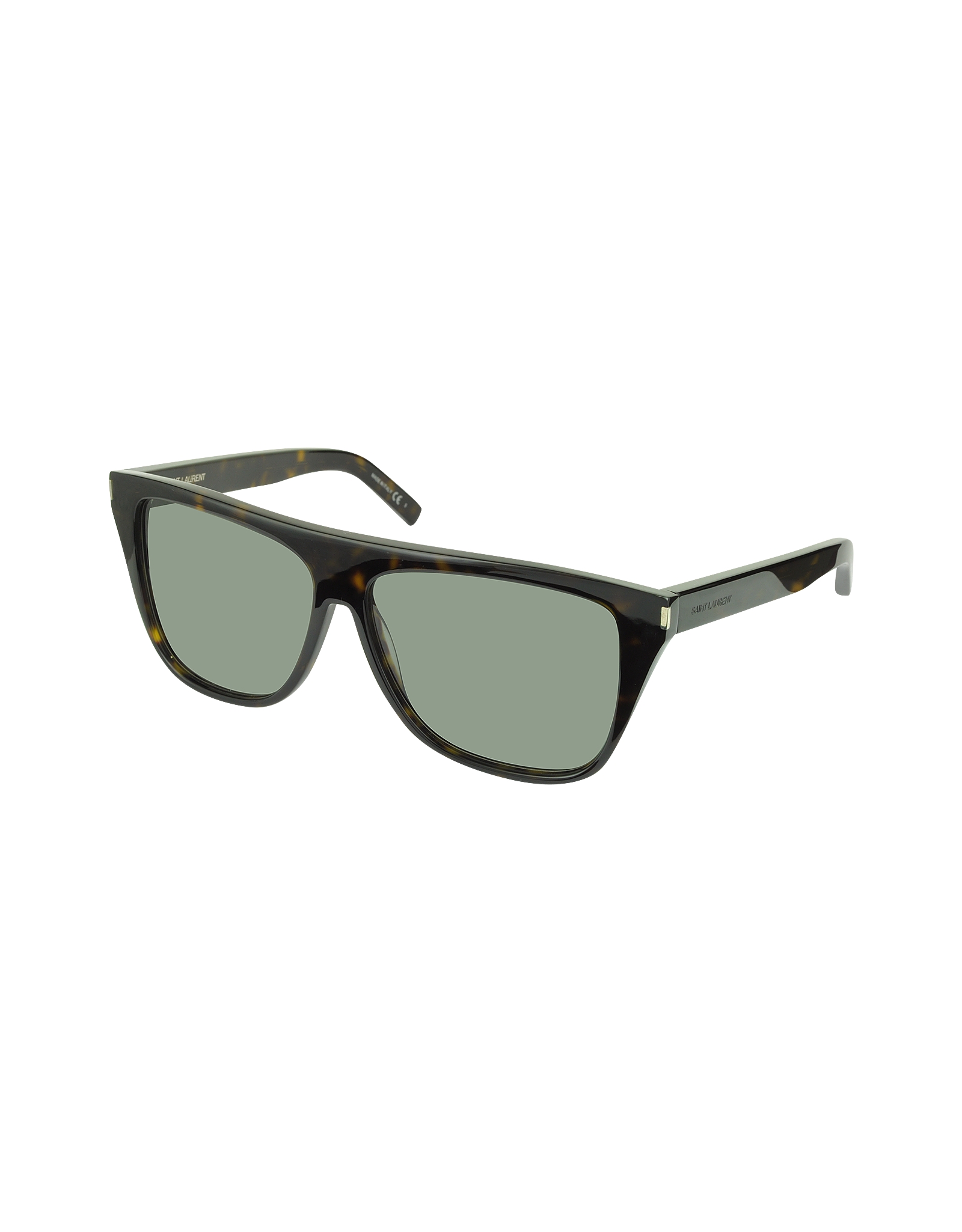 Saint Laurent Sl1 0865L Dark Havana Acetate Women'S Sunglasses in Black ...