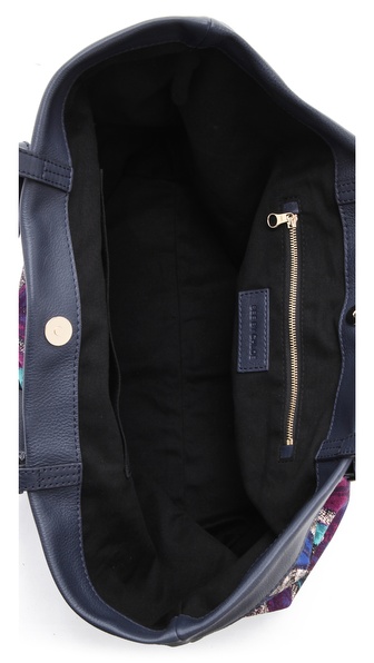 See by chlo Agathe Printed Tote in Purple (green) | Lyst